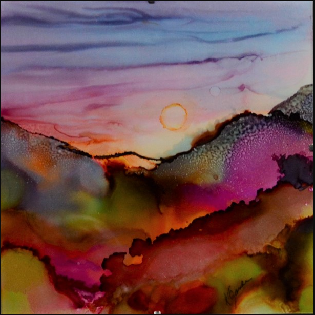 Tutorial: Creating an Alcohol Ink LANDSCAPE 